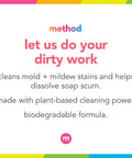 Method Bathroom Cleaner Removes Mold + Mildew Stains Eucalyptus Mint 28 Fl Oz