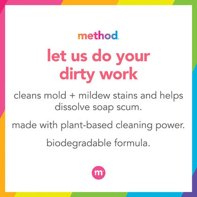 Method Bathroom Cleaner Removes Mold + Mildew Stains Eucalyptus Mint 28 Fl Oz