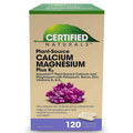 Certified Naturals Plant-Source Calcium Magnesium and K2 - 120 Veg Capsules