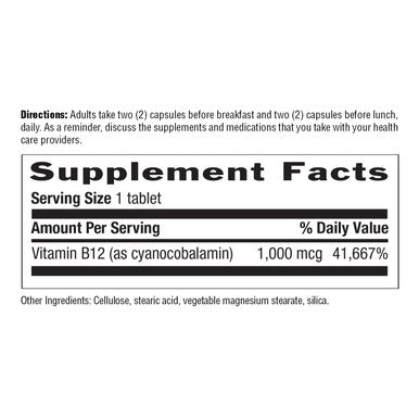 Country Life Vitamin B-12 1 000 mcg