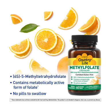Country Life Methylfolate Chewable Tablets
