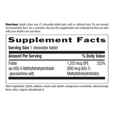 Country Life Methylfolate Chewable Tablets
