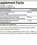 Bronson Turmeric Complex with BioPerineÃ‚Â® - 1,000 mg 60 Count