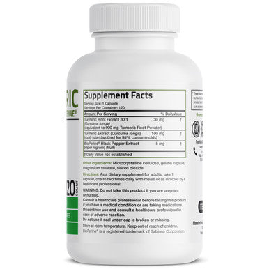 Bronson Turmeric Complex with BioPerineÃ‚Â® - 1,000 mg 120 Count