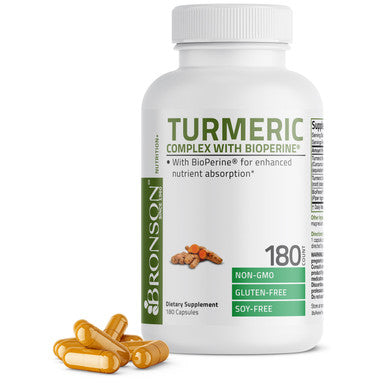 Bronson Turmeric Complex with BioPerineÃ‚Â® - 1,000 mg 180 Count