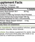Bronson Turmeric Complex with BioPerineÃ‚Â® - 1,000 mg 180 Count