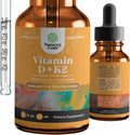 Vitamin D3 + K2 Liquid Drops with MCT Oil ÃƒÂ¢Ã¢â€šÂ¬Ã¢â‚¬Å“ 5000 IU Vitamin D3 & MK-7 K2 Supplement