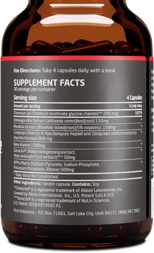 First Endurance OptygenHP Endurance Supplement 120 Capsules Clinically Shown to Increase Endurance and Performance