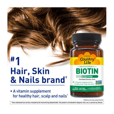 Country Life High Potency Biotin 5 mg