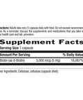 Country Life High Potency Biotin 5 mg