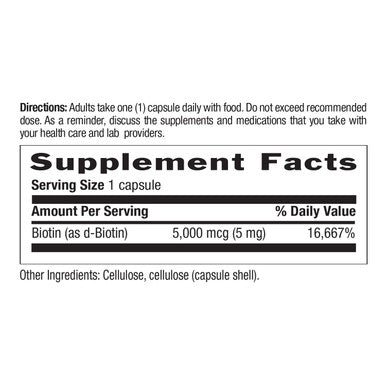 Country Life High Potency Biotin 5 mg