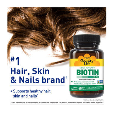Country Life High Potency Biotin 10 mg