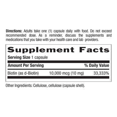 Country Life High Potency Biotin 10 mg