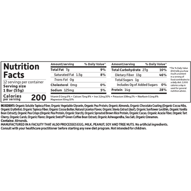 Organic Fit Protein: Chocolate Covered Cherry 12 Bars by Garden of Life Sport