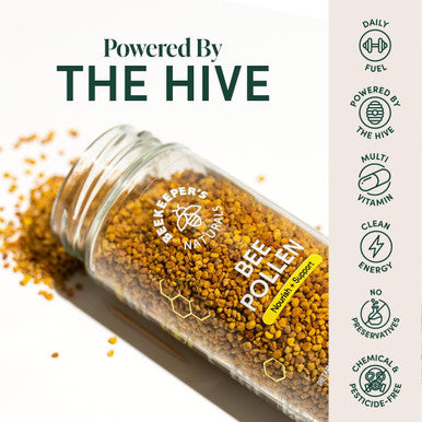Beekeepers Naturals 100 Raw Canadian Bee Pollen -150g
