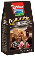 Loacker Dark Chocolate Quadratini Wafer Biscuits 125g