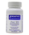 Pure Encapsulations Zinc 30 180 vcaps