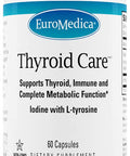 Euromedica Thyroid Care - 60 Capsules - Iodine & L Tyrosine Supplement - Support Thyroid & Immune Health, Support Energy Levels, Promote Healthy Metabolism - 30 Servings