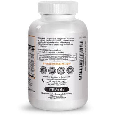 Bronson Vitamin B Complex (Vitamin B1, B2, B3, B6, B9 - Folic Acid, B12), 100 Tablets