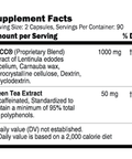 AHCC w/ Green Tea Extract -Decaf 180 Caps by Iagen Professional