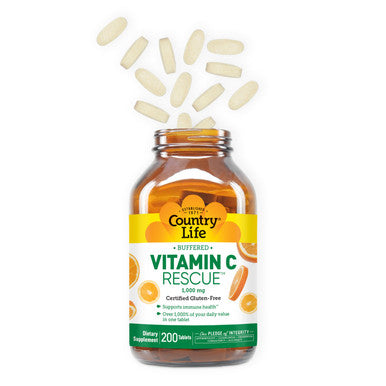Country Life Buffered Vitamin C Rescue 1000 mg