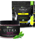 Karamd Pure I.V. + Ultrabeets - Special Bundle - Lemon Lime Hydration Packets (16 Sticks) & Beetroot Superfood Powder For Heart Wellness (30 Servings) - Boost Energy & Physical Performance