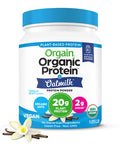Orgain Plant-Based Protein Powder + Oatmilk, Vanilla Bean, 20g of Vegan Protein, 2g of Sugar, Made from Organic Oats, No Dairy or Soy, Non-GMO, 1lb