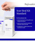 Rejuvaskin Scar Heal Kit For Abdominal Scars, Soften, Flatten, Reduce And Recover, Silicone Sheeting, Rejuvasil Gel & Medical Tape, 1" X 22"