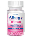 HealthA2Z Allergy Relief | Diphenhydramine HCL 25mg | Antihistamine | Relief from Itchy Throat Sneezing Runny Noses | Indoor & Outdoors Allergies - 200 Caplets