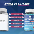 Multivitamin For Women 50+ & Men, Sugar Methylated Multivitamin Gummies With Glucosamine Chondroitin Msm For Senior, Chewable Multi Vitamin D3 K2 & A C E, B Complex, Algae Calcium Magnesium