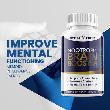 Retro X Focus Advanced Formula Nootropic Supplement Pills 1 Pack