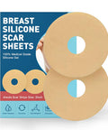 Breast Silicone Scar Sheets Tape, Silicone Scar Removal Sheets For Breast 6 Pack, Breast Reduction After Surgery For Scars, Breast Augmentation Post Surgery Supplies For Scar Treatment