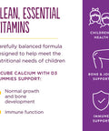 Solgar U-Cubes Children'S Calcium With Vitamin D3 60 Gummies - 3 Flavors Pink Lemonade Blueberry & Strawberry - Supports Bone & Teeth Health - Non Gmo Gluten Free Dairy Free - 30 Servings