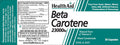 Health Aid Beta-Carotene (Natural) 15Mg 30 Capsules