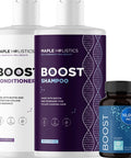 Hair Loss Supplement Plus Advanced Biotin Shampoo And Conditioner Set - Biotin Supplement For Hair Growth Plus Volumizing Shampoo And Conditioner Set With Rosemary And Biotin For Thinning Hair
