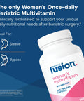 Bariatric Fusion Bariatric Multivitamin with Iron for Women Hair Skin and Nails Blend for Hair Loss After Bariatric Surgery and GLP1 30 Capsules 1 Month Supply