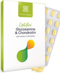 Healthspan Glucosamine & Chondroitin (120 Tablets) | Joint Health | 500mg Optiflex Glucosamine & 100mg Chondroitin Sulphate% | 20mg Vitamin C | 40% More Glucosamine Per Gram | Sustainably Sourced