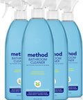 Method Bathroom Cleaner Removes Mold + Mildew Stains Eucalyptus Mint 28 Fl Oz (Pack of 4)