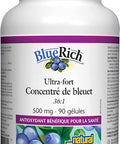 BlueRich by Natural Factors Super Strength Blueberry Concentrate Antioxidant Support for Overall Good Health 90 softgels 30 servings
