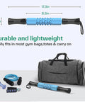 Muscle Roller Stick, Sportneer Handheld Eva Foam Roller Massage Stick Leg Roller Body Massage Stick Tools For Athletes/Runners Relief Muscle Soreness Cramping And Tightness Help Legs And Back Recovery