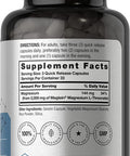 Magtein Magnesium L-Threonate | 2000mg Supplement | 100 Capsules | Non-GMO and Gluten Free | by Horbaach