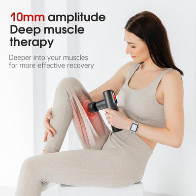 Aerlang Massage Gun,Deep Tissue Massager With Heat And Cold,Percussion Massage Gun, Electric Mini Hand Held Massage Gun, 5 Speed & 5 Massage Heads Messager Gun, Birthday Gifts For Men Women Mom Dad