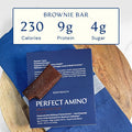 Bodyhealth Perfectamino Bar Protein Energy Snack With 10G Of Protein Plant Based Mct'S Superfood Blend Kosher (Brownie, 12 Pack)