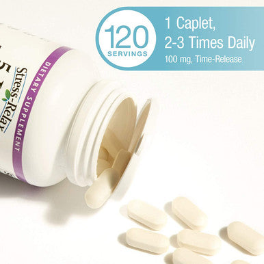 StressRelax 5HTP 100 mg by Natural Factors Promotes Emotional Wellbeing 120 Caplets