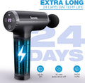 Turonic Gm5 Handheld Massage Gun - Deep Tissue Percussion Massager For Muscle Relaxation, 20 Speeds, 7 Heads, Easy-To-Use, Quiet And Powerful For Athletes Personal Use, Shoulder, Leg, Foot, Back, Body