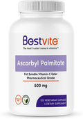Ascorbyl Palmitate 500mg (120 Vegetarian Capsules) - No Stearates - No Fillers - No Flow Agents