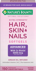 Nature's Bounty Optimal Solutions Extra Strength Hair, Skin & Nails 150 Softgels