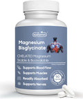 Kaitamin Chelated Magnesium Glycinate 200Mg - 90 Day Supply For Nerve Muscle Bone Joint And Relaxation Support