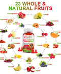 Alliwise Sugar-Free Fruits And Veggies Original Gummies Supplement, Multi-Vitamins & Minerals In Gummies, Natural Fruits And Vegetables Supplement, Immunity & Antioxidant & Energy Supplements For Women & Men