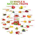 Alliwise Sugar-Free Fruits And Veggies Original Gummies Supplement, Multi-Vitamins & Minerals In Gummies, Natural Fruits And Vegetables Supplement, Immunity & Antioxidant & Energy Supplements For Women & Men